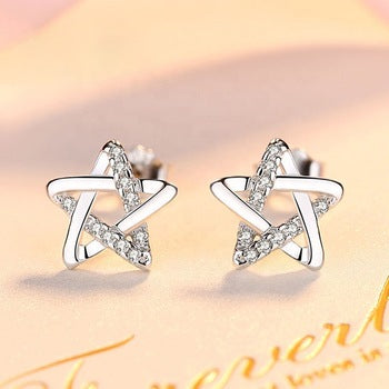 Star shape Diamond Earrings