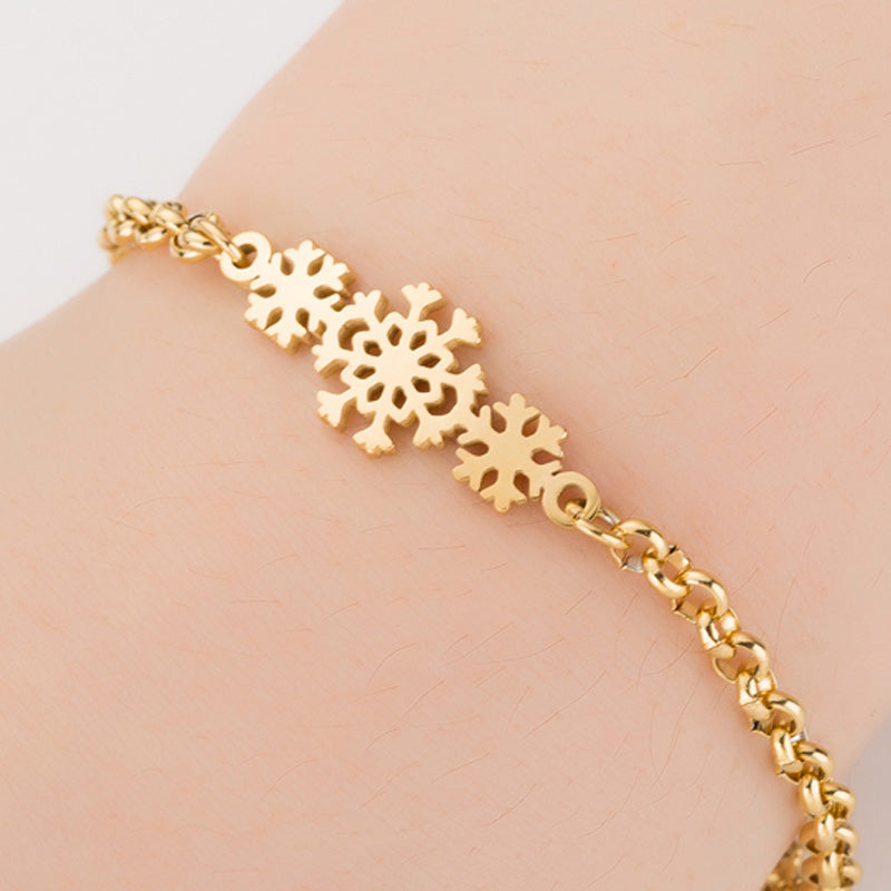 Gold Color Charms Bracelet Femme