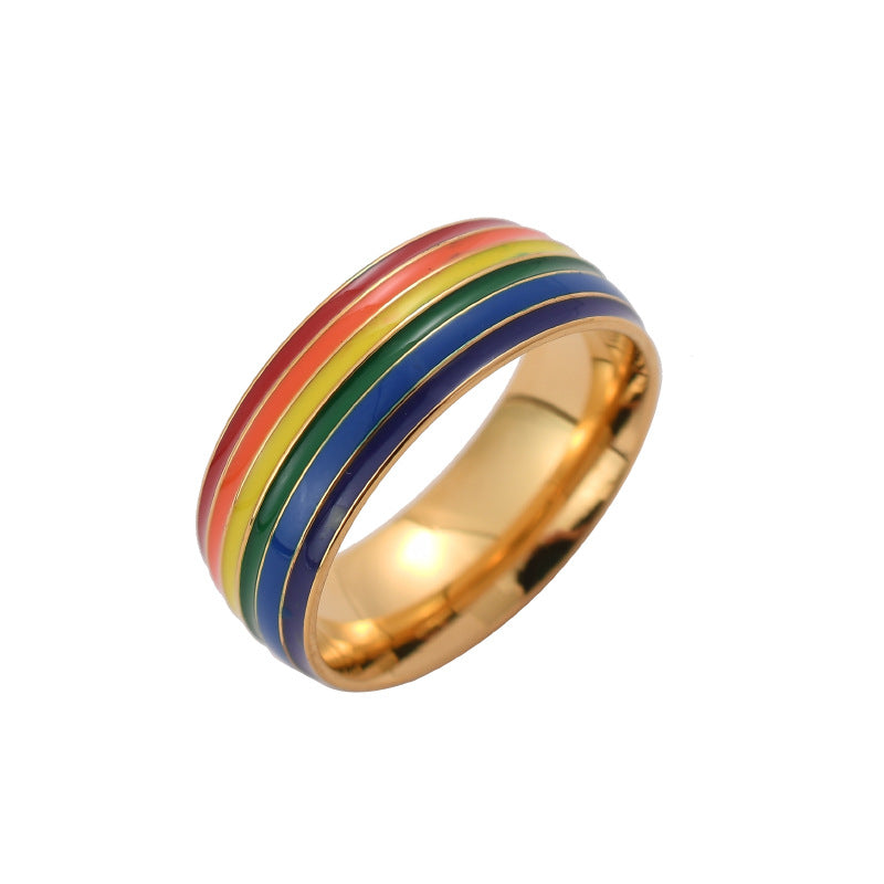 Same Sex Rainbow Ring