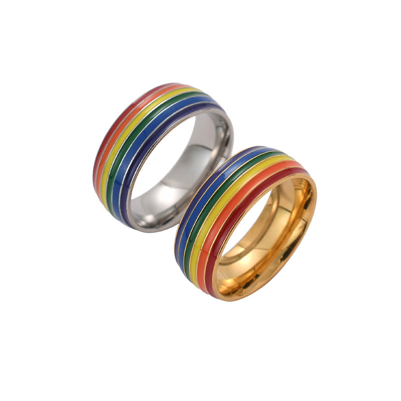 Same Sex Rainbow Ring