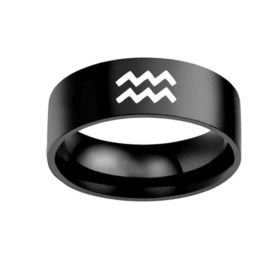 Constellation Stainless Unisex Steel Ring