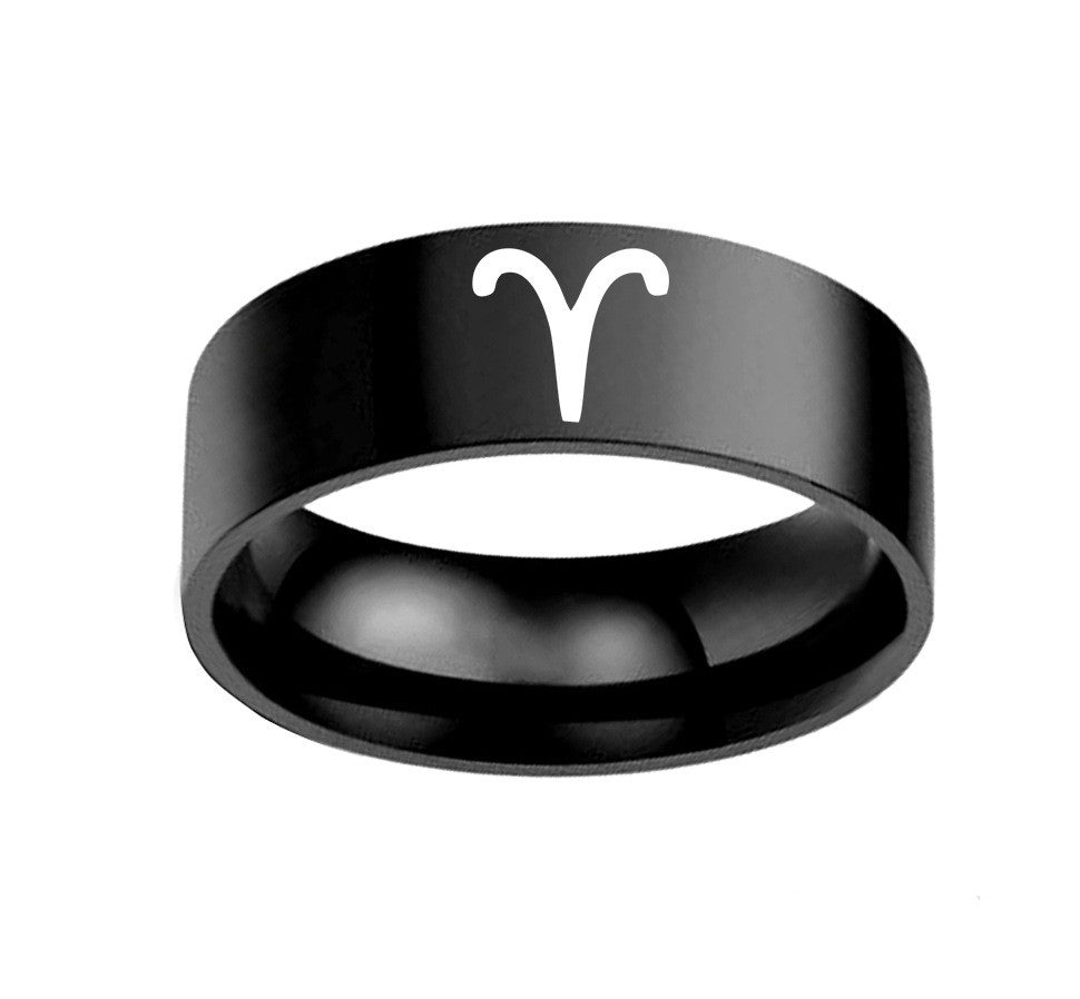 Constellation Stainless Unisex Steel Ring