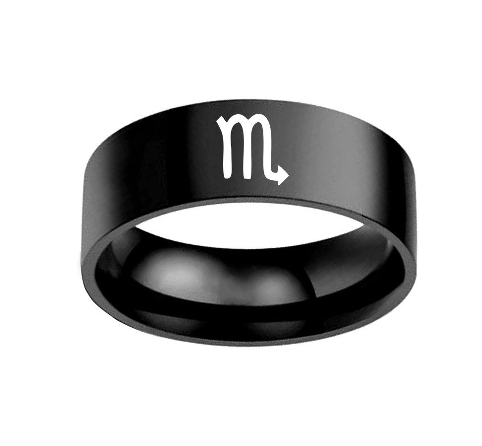 Constellation Stainless Unisex Steel Ring