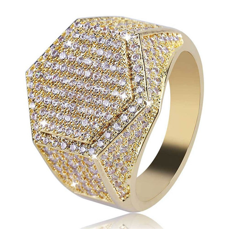 Micro Pave CZ Silver Ring