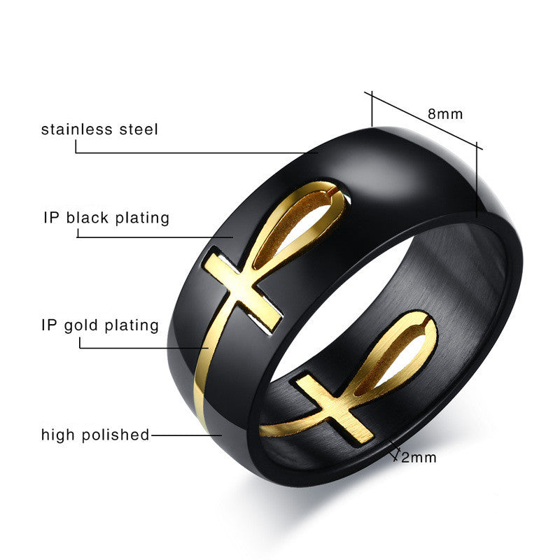 Ankh Egyptian Cross Ring