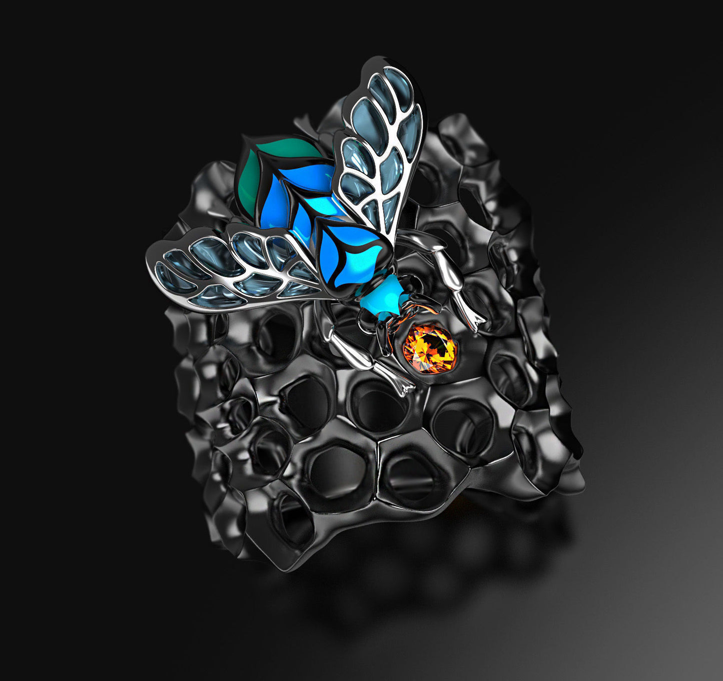 Shadow Spiral Hive Ring