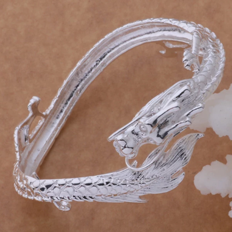 Silver Dragon  Bracelet