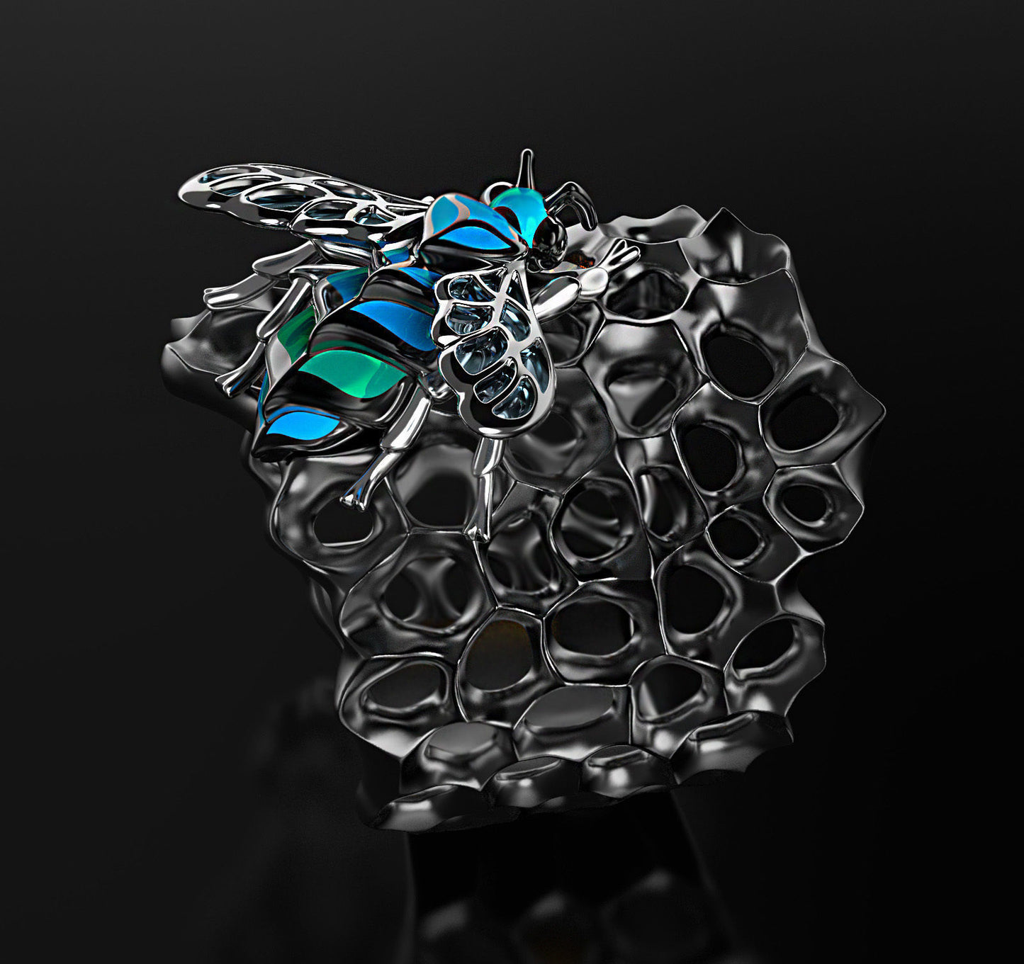 Shadow Spiral Hive Ring