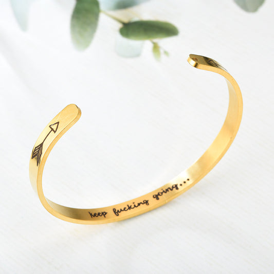 Gold Color Charms Bracelet Femme