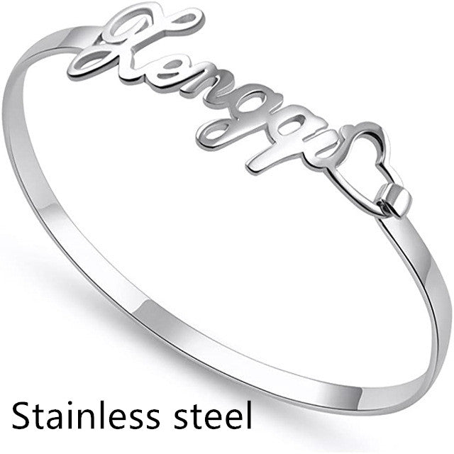 Personalized Custom Bangles Stainless Steel Jewelry