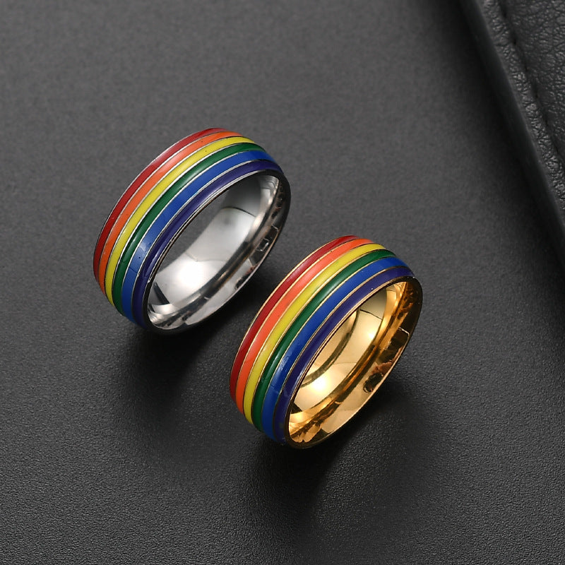 Same Sex Rainbow Ring