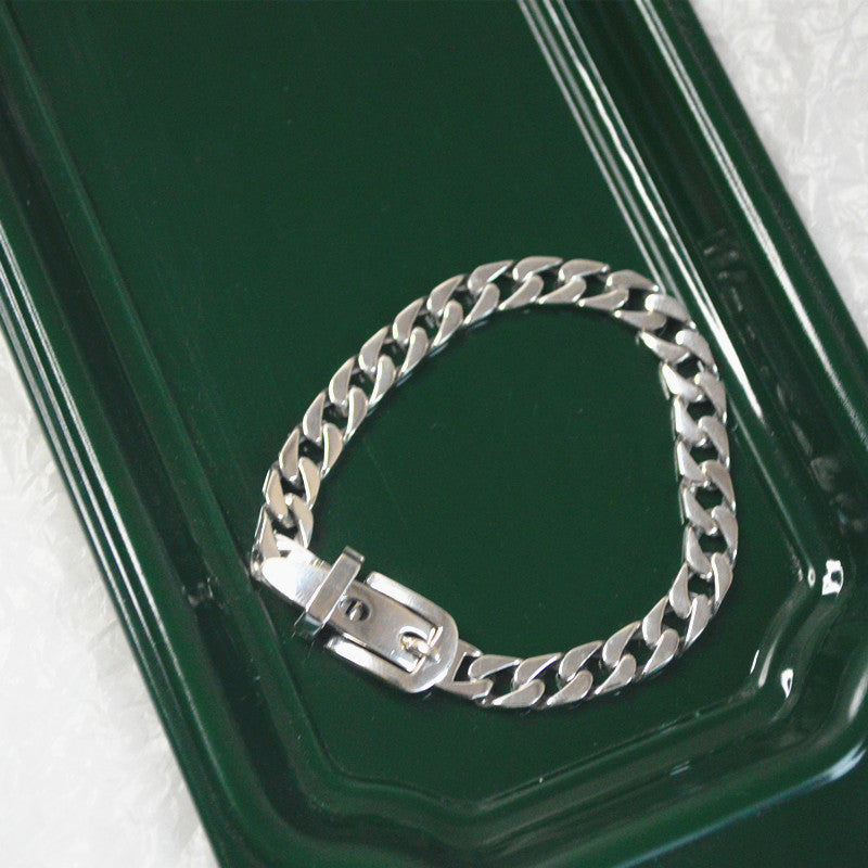 Silver Chain Belt Bracelet