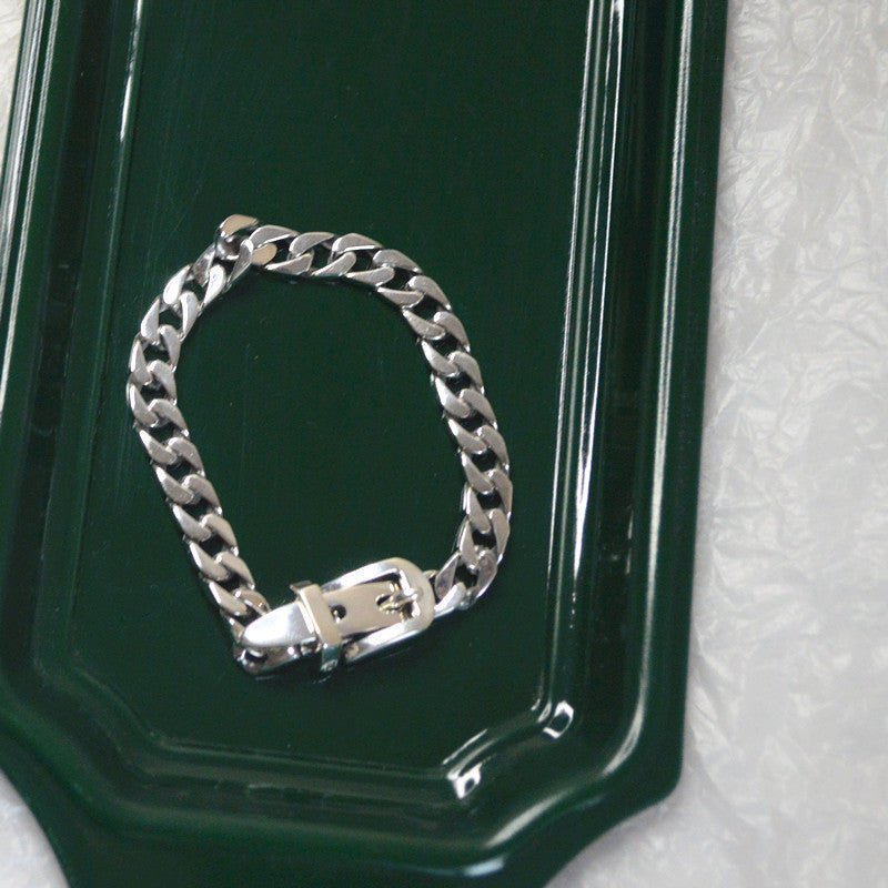 Silver Chain Belt Bracelet