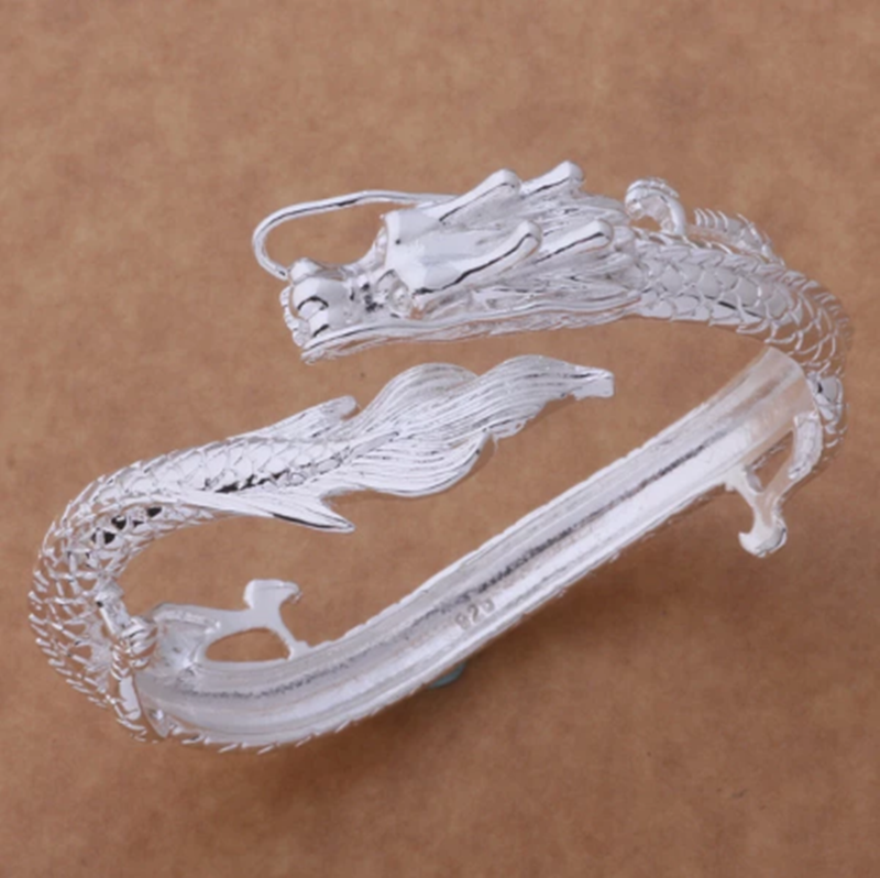 Silver Dragon  Bracelet