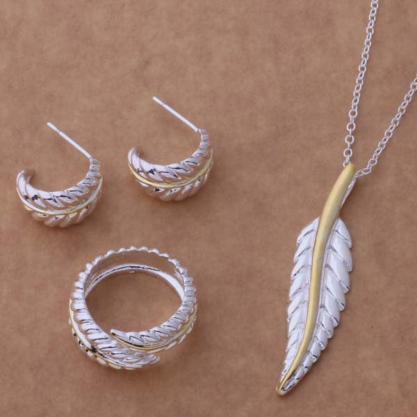 Feather Sterling Silver Set