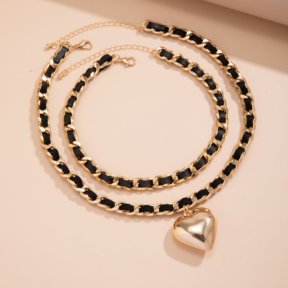 Big Love Double-layer Chains Necklace