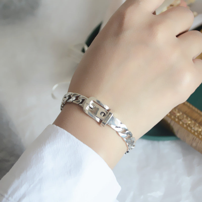 Silver Chain Belt Bracelet