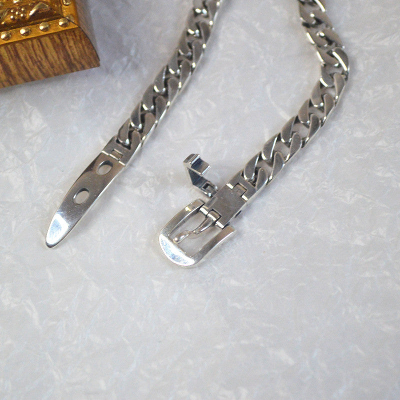 Silver Chain Belt Bracelet