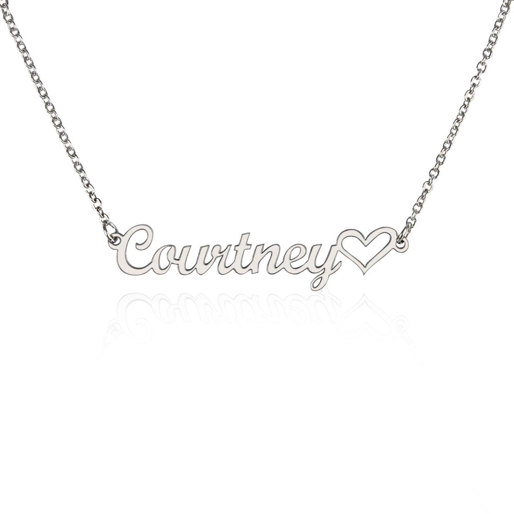 Name Necklace & Heart