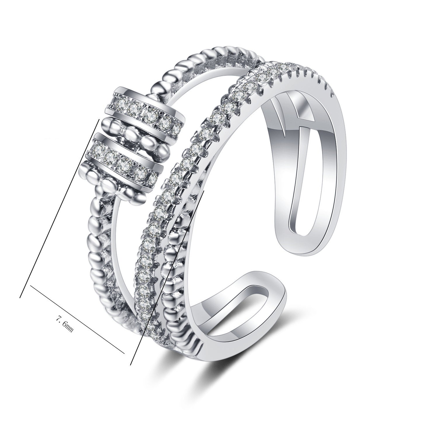 Diamond-studded Rotating Rings