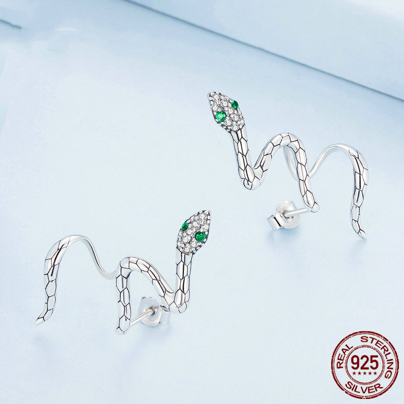 Serpentine Stud Earrings