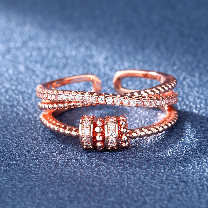 Diamond-studded Rotating Rings