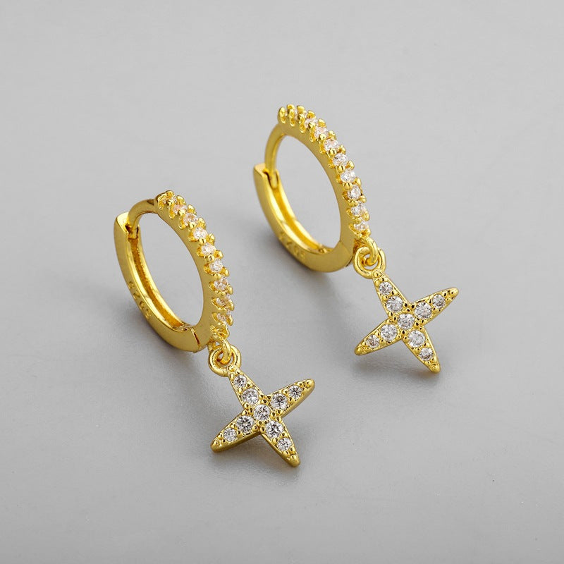 Diamond Star Earrings