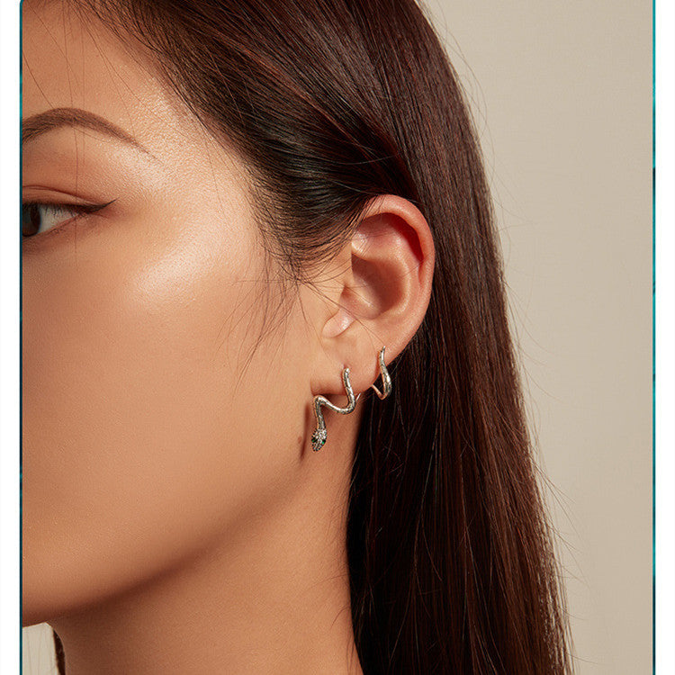 Serpentine Stud Earrings